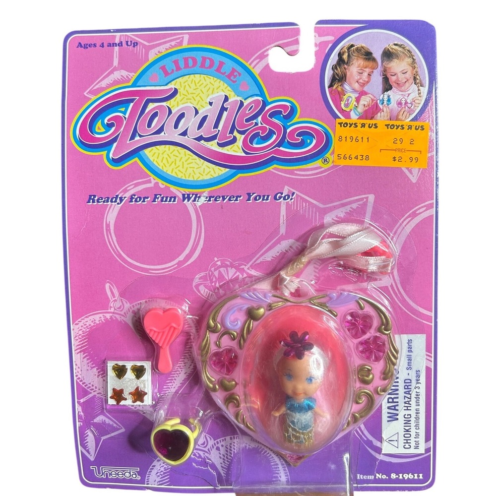 Rare‎ Uneeda Liddle Toodles Doll Pink Lovely Lockets Vintage 1996 New